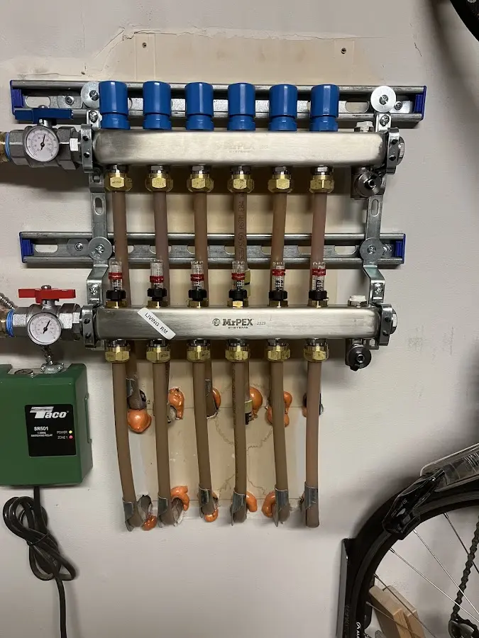 Plumber performing Gas Line Installation at a residential property in Coral Springs